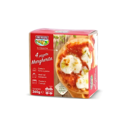 T.MULINI Pizzette Margheritta 4*360g
