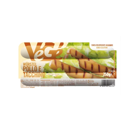 Vege Würstel Pollo e Tacchino 250g